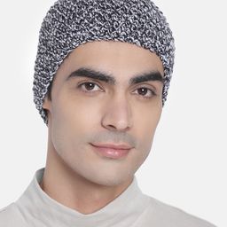 Magic Needles Men Black & White Knitted Headband-image-60