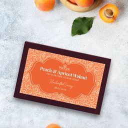 MATRA Peach & Apricot Walnut Exfoliating Scrub Soap - 125g-30