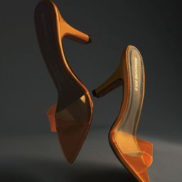 Signature Sole Open Toe Slim Heels-24