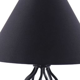 Devansh Black Solid Traditional Frustum Table Lamp image 3
