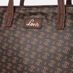 Lavie Miranda Monogram Printed Oversized Structured Handheld Bag image 5