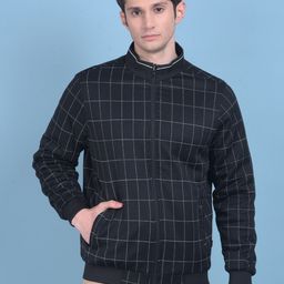 Crimsoune Club Checked Mandarin Collar Jacket-picture-12