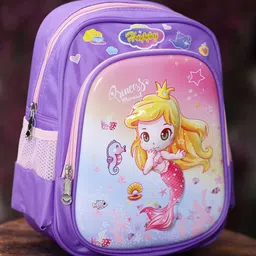 ZEVORA Kids Princess Graphic Printed Backpack-40