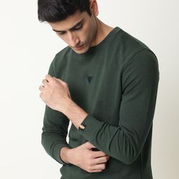 RARE RABBIT Men Chara Slim Fit Solid Sweatshirt-image-30