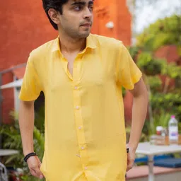 JAVINISHKA Spread Collar Indian Slim Slim Fit Casual Shirt-image-85