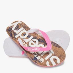 superdry Typographic Print Cork Thong-Strap Flip Flops image 1