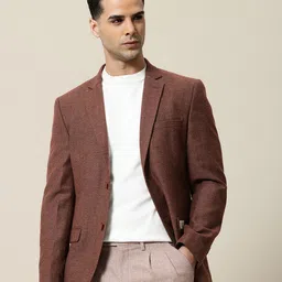 Mr.Bowerbird Self Design Tailored Fit Casual Blazer-image-63