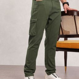 Nautica Men Smart Pure Cotton Cargos Trousers-image-43