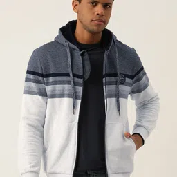 Monte Carlo Cotton Rich Striped Hooded Sweatshirt-picture-31