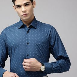 Van Heusen Custom Printed Pure Cotton Formal Shirt-image-105