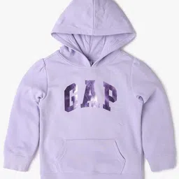 GAP Kids Girls Printed Pure Cotton Hooded Sweatshirt-image-50