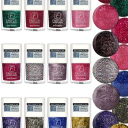 High Shine Set Of 6  Glitter Nail Polish-5ml Each - 96-97-98-89-90-93-image-66