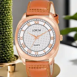 LOREM Men Embellished Dial & Straps Analogue Watch LR90-A-17