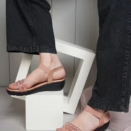 Anouk Embellished Party Wedge Sandals-57