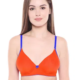 Bodycare Orange Solid Non-Wired Heavily Padded Push-Up Bra 6568ORG-image-33