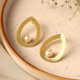 Priyaasi Gold Artificial Beads Beaded Contemporary Drop Earring-image-56