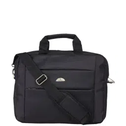 Kara Black Large Laptop Messenger Bag-image-4