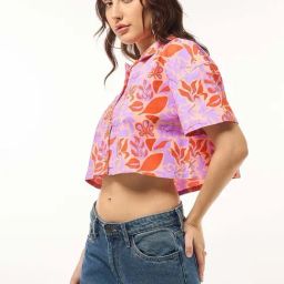 Bewakoof Multicolor Printed Crop Shirt-picture-9