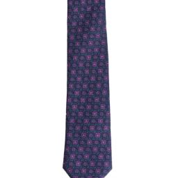 Van Heusen Navy Printed Formal Tie-11