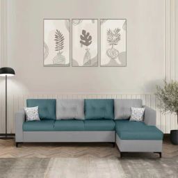 Trevi Omega RHS 6 Seater Sectional Sofa (Royal Grey & Blue)-image-96