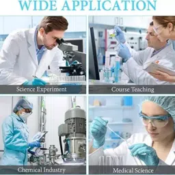 Bello Measuring Cylinder 10 ml, 25 ml, 50 ml, 100 ml & 250 ml Blue Printed Graduation (Pack of 5) image 3
