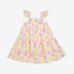 HOP Kids by Westside Multicolour Floral Pattern Cotton Tiered Dress-image-15