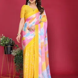 ROOP SUNDARI SAREES Floral Half and Half Saree-image-29