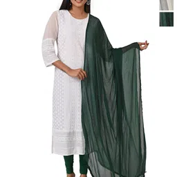 HELLA FASHIONS Selection Of 3 Chiffon Dupattas-picture-26