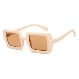 OJOS Brown Square Polarised and UV Protected Lens Unisex Sunglasses-15