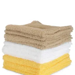 Bianca D'ross Multicolor Cotton 380 GSM Face Cloths - Set of 12-10