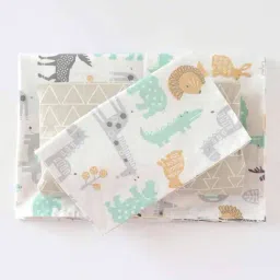 Elementary Multicolor Cotton Bed Sheet Set-11