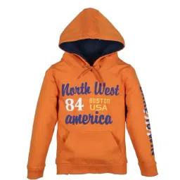 Plum Tree Kids Orange Printed  Hoodies-image-55