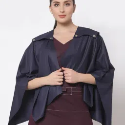 Office & You Blue Bell Sleeves Cape-image-98