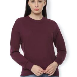 Van Heusen Maroon Regular Fit Sweatshirt-image-50