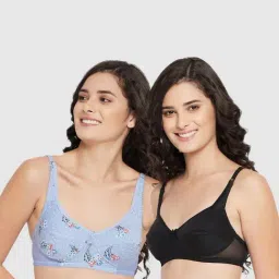 Clovia Multicolor Printed Bra (Pack of 2)-image-8