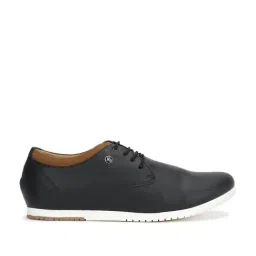 Louis Philippe Men's Core Black Derby Shoes-image-38