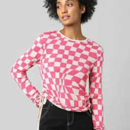 Only Pink Check Pullover-picture-12