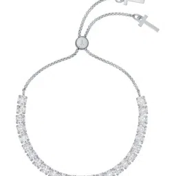 Ted Baker Silver Melrah Icon Crystal Slider Bracelet-36