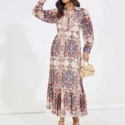 Styli Multicolored Printed Maxi Dress-image-58