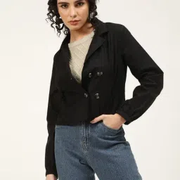 Elle Black Cotton Shirt-image-40