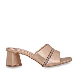 Jove Women's Rose Gold Casual Sandals-image-16