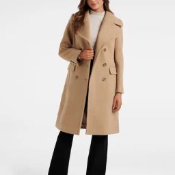 Forever New Beige Longline Coat-image-55