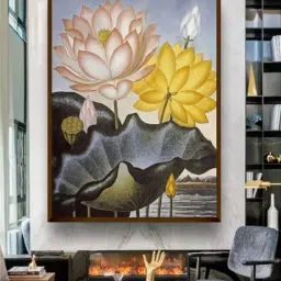 The Art House Abstract Multicolor Canvas Painting-43