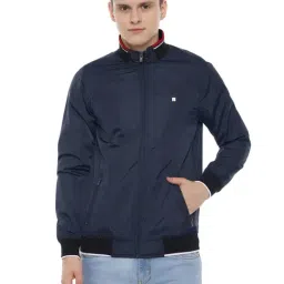 Allen Solly Navy Blue Regular Fit Jacket-picture-31