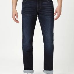 Wrangler Dark Indigo Cotton Slim Fit Jeans-image-28