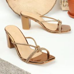 Iconics Women's Antique Gold Casual Sandals-image-70