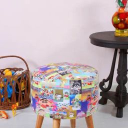 Shadowkart Sinchan Wood Printed Ottoman-image-60