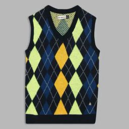 Blue Giraffe Boys Multicolor Checks Sweater-image-52