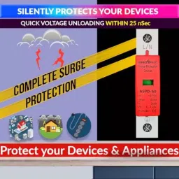 amiciSmart AC Surge Protector 275 V 30 to 60 KA SPD Lightning Protection Device, 1xSPD-AC-60KA image 2