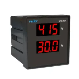 Radix VA Meter 2 Rows, 3-Digit, 7-Segment 0.56 Inch (14.2 Mm), Red Led Display, URX304-29
